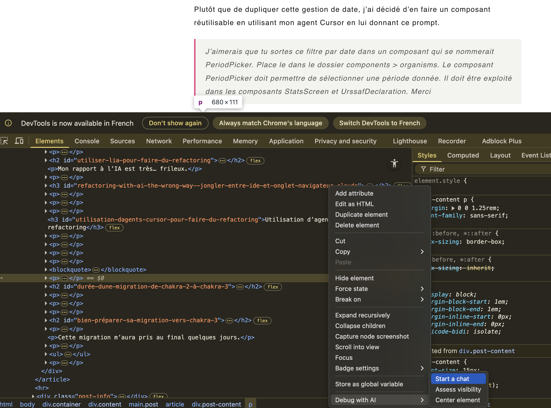 DevTools - Debug with AI